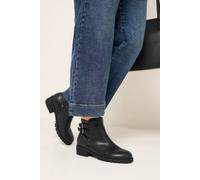 Yours Women's Double Buckle Faux Leather Chelsea Boots In Wide E Fit in Black | Size: 8E Yours Black 8E