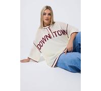 Yours Women's 'Downtown' Knitted Top in Cream | Size: 22/24