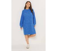 Yours Women's Drape Pocket Dress in Bright Blue | Size: 20 Yours Bright Blue 20