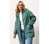 Yours Curve Drawstring Lightweight Parka Jacket - Women's - Plus Size Curve