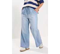 Yours Curve Drawstring Wide Leg Jeans - Women's - Plus Size Curve
