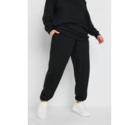 Yours Women's Elasticated Cuffed Joggers in Black | Size: 34-36 Yours Black 34-36