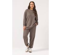Yours Women's Elasticated Cuffed Joggers in Chocolate | Size: 26-28 Yours Chocolate 26-28