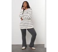 Yours Women's Elasticated Flared Leggings in Grey | Size: 20 Yours Grey 20