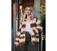 Yours Women's Fairisle Fleece Jacket | Size: 20 Yours Multicolor 20