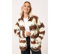 Yours Women's Fairisle Fleece Jacket | Size: 30-32 Yours Multicolor 30-32