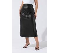Yours Limited Collection Curve Faux Leather Maxi Skirt - Women's - Plus Size Curve Black