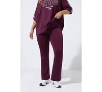 Yours Women's Flared Active Leggings in Burgundy | Size: 24