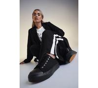 Yours - Canvas Trainers in Wide E Fit & Extra Wide Eee Fit - Women's Black