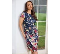 Yours Women's Floral 3D Embroidered Shift Dress | Size: 30/32