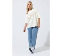 Yours Women's Floral Slogan T-Shirt in White | Size: 20 Yours White 20