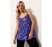 Yours Curve Blue Floral Swing Vest - Women's - Plus Size Curve