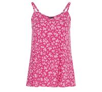 Yours Curve Pink Floral Swing Vest Top - Women's - Plus Size Curve
