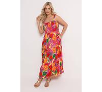 Yours Women's Fruit Print Maxi Dress | Size: 18 Yours Multicolor 18
