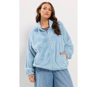 Yours Women's Funnel Neck Fleece in Baby Blue | Size: 16