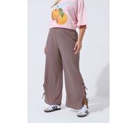 Yours Women's Gingham Tie Side Trousers in Pink | Size: 22-24 Yours Pink 22-24