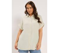 Yours Curve Brown Grown On Sleeve Shirt - Women's - Plus Size Curve