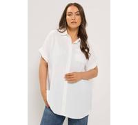 Yours Women's Grown On Sleeve Shirt in White | Size: 22/24