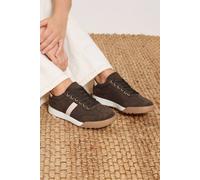 Yours Women's Gum Sole Trainers In Extra Wide EEE Fit in Brown | Size: 9EEE