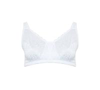 Yours Curve White Hi Shine Lace Non-Padded Non-Wired Full Cup Bra - Women's - Plus Size Curve