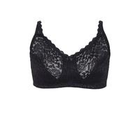 Yours Women's Hi-Shine Non-Padded Non-Wired Full Cup Bra in Black | Size: 44E Yours Black 44E