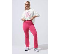 Yours Women's Kick Flare Leggings in Bright Pink | Size: 20 Yours Bright Pink 20