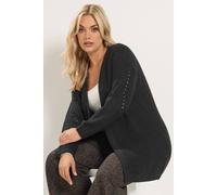 Yours Curve Essential Knitted Cardigan - Women's - Plus Size Curve Black