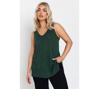 Yours Curve Green Knitted Vest Top - Women's - Plus Size Curve