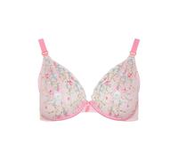 Yours Curve Lace Underwired Non Padded Bra - Women's - Plus Size Curve Pink