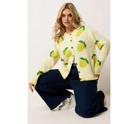 Yours Women's Lemon Graphic Cardigan | Size: 18-20 Yours Lemon 18-20