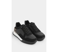 Yours Women's Leopard Print Runner Trainers In Extra Wide EEE Fit in Black | Size: 6EEE