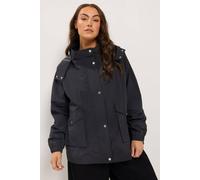 Yours Women's Lightweight Rain Jacket in Black | Size: 26/28