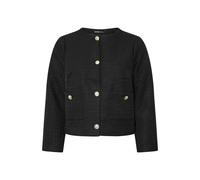 Yours Women's Long Sleeve Boucle Jacket in Black | Size: 22-24 Yours Black 22-24