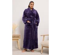 Yours Curve Red Luxe Dressing Gown - Women's - Plus Size Curve