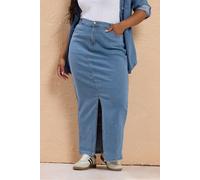 Yours Women's Maxi Denim Skirt in Blue | Size: 22 Yours Blue 22
