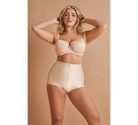 Yours Curve Medium Control High Waisted Full Briefs - Women's - Plus Size Curve Nude