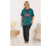 Yours Women's 'Mon Cheri' Pyjama Set | Size: 18-20 Yours Multicolor 18-20