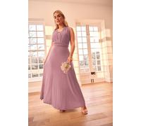 Yours Women's Multiway Maxi Dress in Pink | Size: 18 Yours Pink 18