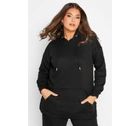 Yours Women's Overhead Hoodie in Black | Size: 16