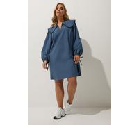 Yours Limited Collection Curve Oversized Collar Mini Dress - Women's - Plus Size Curve Blue