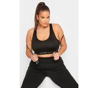 Yours Active Curve Padded Sports Bra - Women's - Plus Size Curve Black
