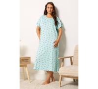 Yours Women's Panda Midaxi Nightdress in Baby Blue | Size: 14/16