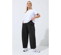 Yours Women's Pleated Barrel Leg Trousers in Black | Size: 20 Yours Black 20