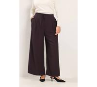 Yours Women's Pleated Drawstring Trousers in Chocolate | Size: 30/32R