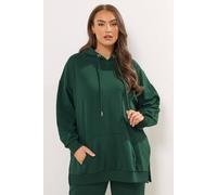 Yours Curve Pocket Front Hoodie - Women's - Plus Size Curve Green