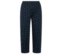Yours Curve Navy Blue Polka Dot Wide Leg Pyjama Trousers - Women's - Plus Size Curve