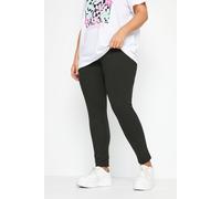 Yours Women's Ponte Premium Stretch Trousers in Black | Size: 18