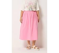 Yours Women's Poplin Midi Skirt in Baby Pink | Size: 20
