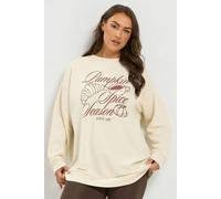 Yours Women's 'Pumpkin Spice Season' Sweatshirt in Cream | Size: 30-32 Yours Cream 30-32