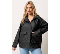 Yours Women's Rain Jacket in Black | Size: 22-24 Yours Black 22-24